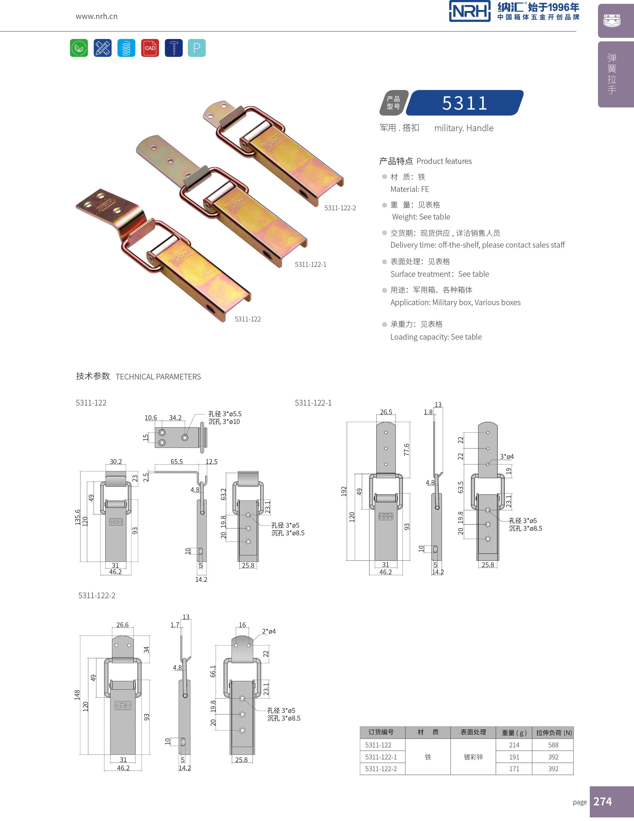 长型91香蕉app官网5401-122金属扣件锁_滚塑91香蕉app官网_NRH91香蕉app91香蕉app官网 