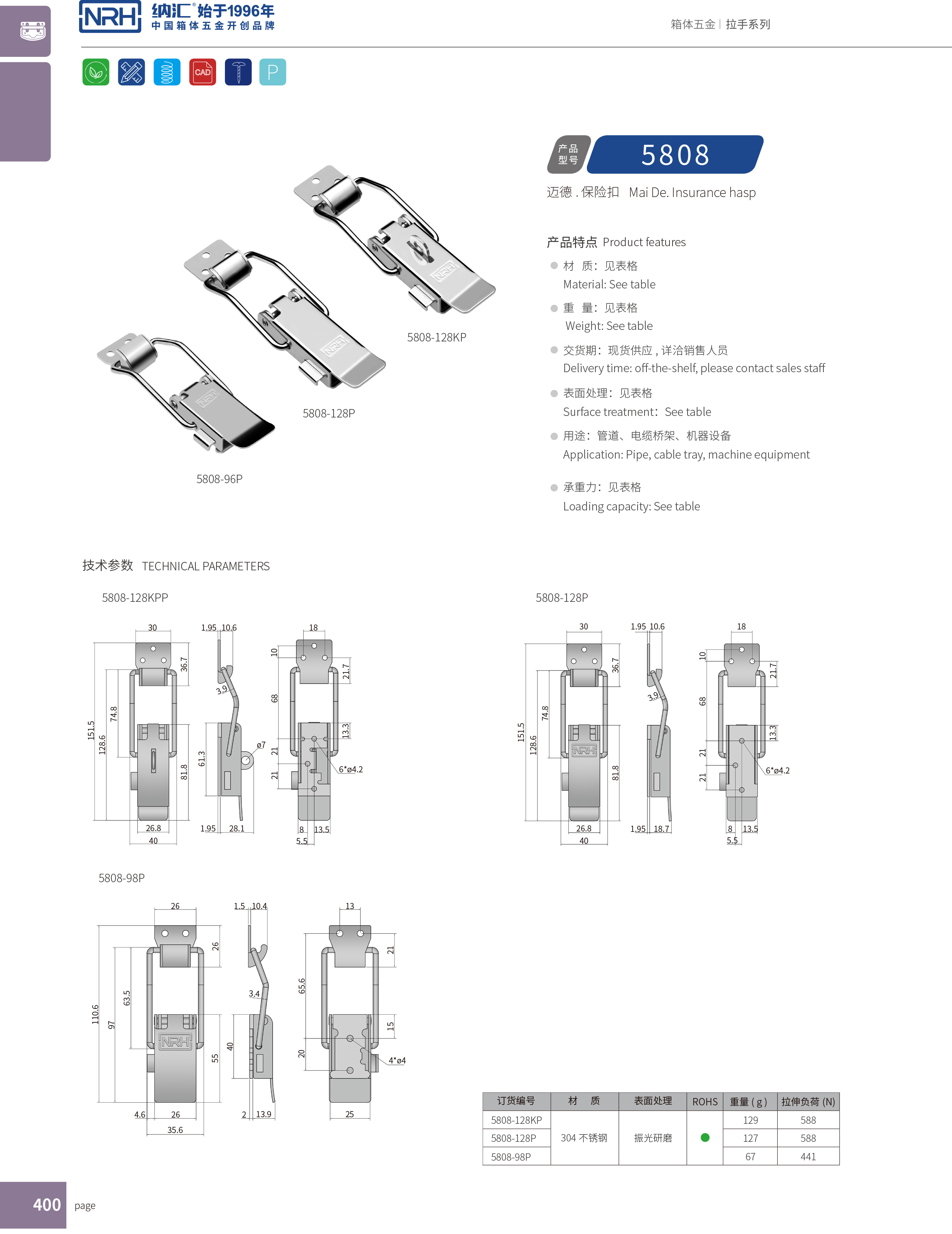 保险91香蕉app官网5808-128p救灾箱锁扣_卡箍锁扣_NRH91香蕉app91香蕉app官网 